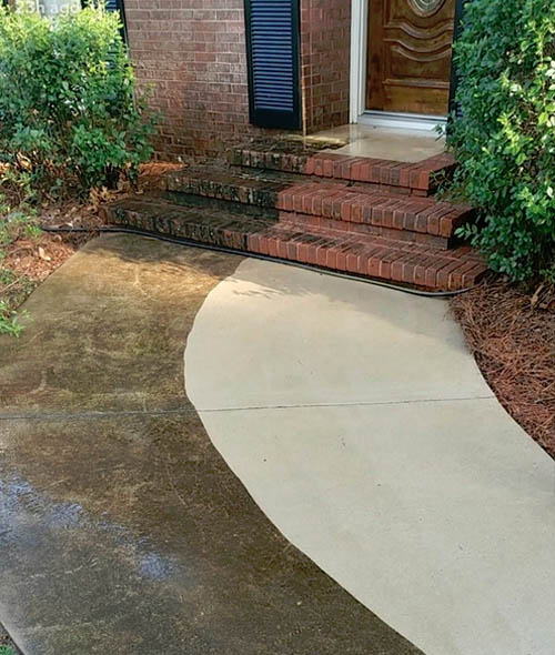 professional patio brickwork pressure washing